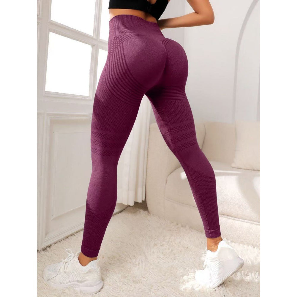 Ultra high waist non slip yoga pants with no trace, peach buttocks fitness exercise, hip lifting tight pants with high elasticity