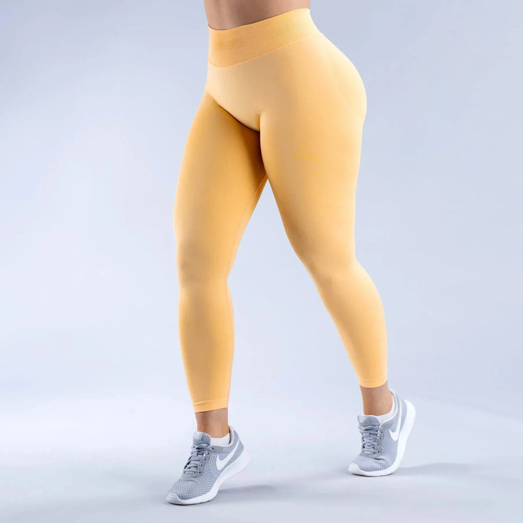 DF Impact matting pleated waist seamless sports fitness trousers