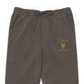 Self Love Unisex pigment-dyed sweatpants with Old Gold Embroidery - unisex sweatpants